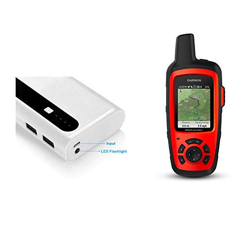 Garmin inReach Explorer+ Handheld Satellite Communicator with GPS Navigation, Maps, and Sensors 010-01735-10 and Aibocn 10,000mAh Portable Battery Charger Bundle