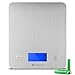 Etekcity Large Food Scale Digital Kitchen Weight Grams and Ounces for Baking and Cooking Stainless Steel, Blue Display