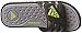 adidas Unisex Adissage Cloudfoam Slides Sandal, Black/Solar Slime/Iron Metallic, 10 US Men