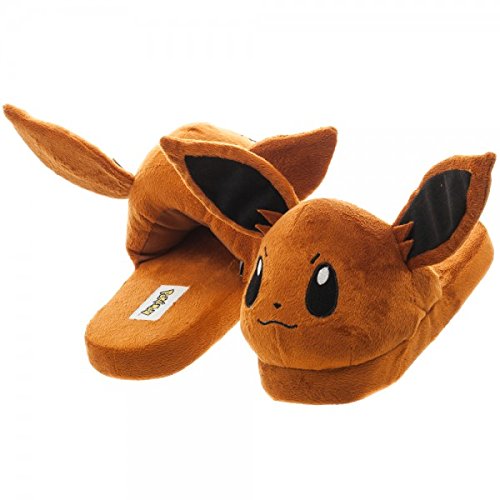 Slippers - Pokemon - Eevee Brown 3D Size X-Large XL New Toys hs33mhpok-xl