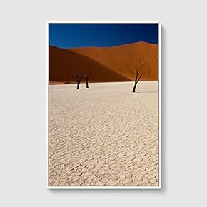 Framed Canvas Home Artwork Decoration Desert Canvas Wall Art for Living Room, Bedroom - 16x24 inches