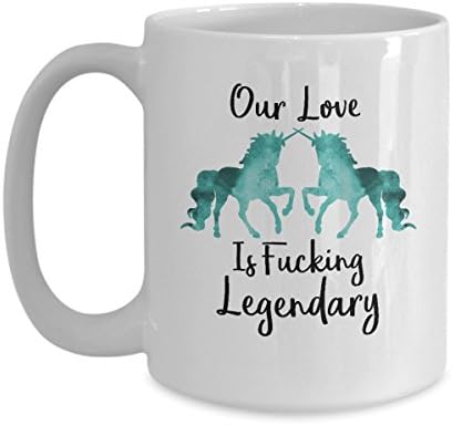 Funny Unicorn Mug - Unique Novelty Coffee Cup For Fiance, Wife, Husband, Boyfriend Or Girlfriend - Adult Anniversary &amp; Valentine's Day Present For Men &amp; Women - Gag Gift For Him &amp; Her
