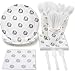 BLUE PANDA Elephant Baby Shower Decorations for Boy Theme, Baby Boy Birthday Party Supplies With Paper Plates, Napkins, Cups, and Cutlery (Serves 24 Guests, 144-Piece Set) - Elephant Party Decorations