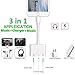 Dual 3.5mm Headphone Jack Adapter (3 in 1) Audio Charging Splitter Compatible for iPhone 11/11pro/11 mas/Xs/XS Max/XR/X / 7/7 P/8/8 P Support to Music and Charge Suitable for 10-12.1 System Abovethumb 2