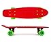 Flybar 22 Inch Kids Skateboard – Mini Cruiser Skateboards for Kids Ages 6-12, Outdoor Toys, Lightweight, Durable, Non-Slip Deck, ABEC-7 Bearings, Holds up to 175 lbs (Red)