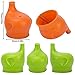 YJWB Silicone Sippy Cup Lids (5 Packs) - Leakage Cup for Infants and Toddlers，Sippy Cup with lid
