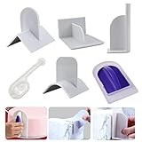 Gifort 6 Pieces Fondant Cake Decorating Cake Smoother Tools Polisher Flat Edge Smoothing Fondant for DIY Baking