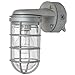 Sunlite 04902-SU Vaporproof Industrial Jar Fixture, Wall Mount, Medium Base Socket (E26), 150W Max, 120 Volt, Outdoor, UL Listed, Clear Glass Jar, Metallic Finish