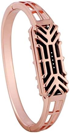Fashion Clearance! Noopvan for itbit Flex 2 Wristband Adjustable Stainless Replacement Accessories Bracelet for Fitbit Flex 2 Smart Watch (Rose Gold)
