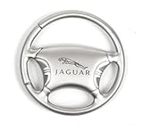 Jaguar Steering Wheel Chrome Keychain