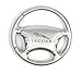 Jaguar Steering Wheel Chrome Keychain