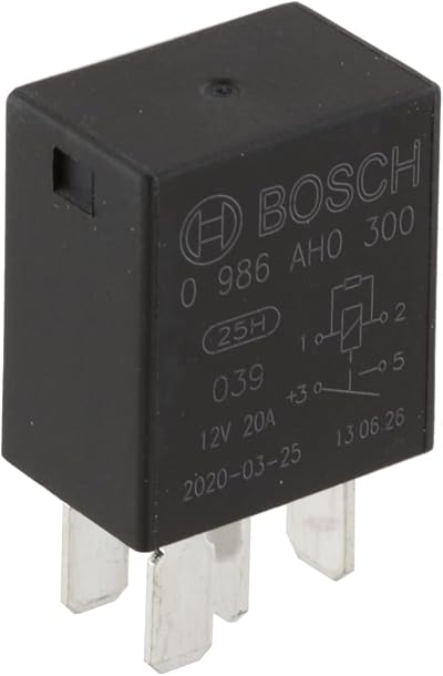 Bosch Mini Relay 12V 20A IP5K4 4 Pin -40C to 85C