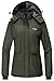 Wantdo Women's Waterproof Ski Jacket Warm Winter Coat Windproof Snow Coats Warm Fleece Raincoat