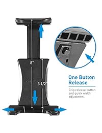 Ma y Holder - Soporte para teléfono móvil con cuello flexible extra largo de 8.0 in para iPhone, MCUPPRO, Negro
