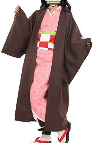 YKJ Anime Cosplay Costume Ladies Pink Kimono Halloween Women Party Costumes Complete,Full set-L