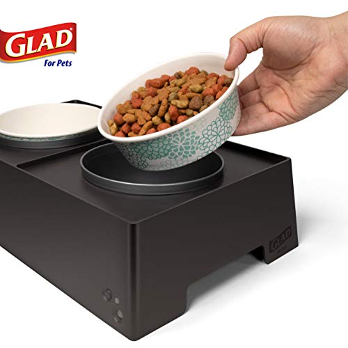 Glad for Pets Smart Cycle Adjustable Feeding Station System Elevated