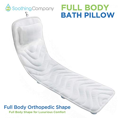 Soothing Company Full Body Bath Pillow, Bathtub Mat, Comfortable