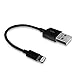 InkoTimes Short Lightning Cable 8 Inch for Apple Device [4 Pack] (Black)