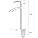 VCCUCINE Contemporary Modern Brushed Nickel Tall Single Handle Bathroom Vessel Sink Faucet, Laundry Stainless Steel Sink Faucet With Two 3/8