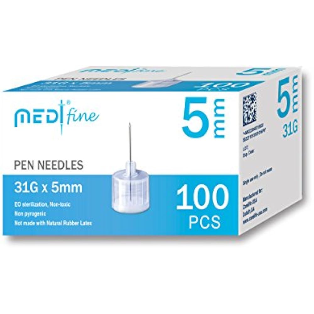 MedtFine Insulin Pen Needles (31G 5mm) Health & Personal Care eBay