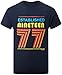 Established 1977 Mens 40th Birthday Gift T Shirt, Navy 1977, Large