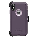 OtterBox Defender Series Screenless Edition Case & Holster for iPhone X/Xs (Renewed) - Purple Nebula