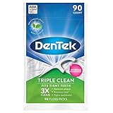 DenTek Triple Clean Floss Picks, 90 Count
