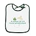 Baby Bib 'a Bottle Of The House White Please' Print