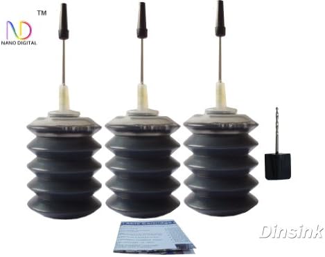 3x30ml Black Ink Refill Kit for Lexmark 16, 34, 44 XL, 100 XL and 105 XL Black Ink Cartridges