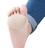 Ewinever 1 Pair Soft Metatarsal Gel Pads Sleeve for Ball of Foot Cushion and Support, Medical Gel Forefoot Shoe Insole
