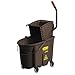 Rubbermaid Commercial Products WaveBrake 2.0 35 QT Side-Press Mop Bucket and Wringer, Brown (FG758088BRN)