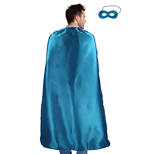 Capes for Adults, D.Q.Z 55.12" Plain Adult Superhero Cape - 10 Set