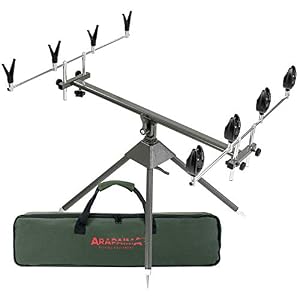 Arapaima Fishing Equipment Kit De Support Pour Cannes à Pêche Avec Supports Et Détecteurs, Pour 4 Cannes