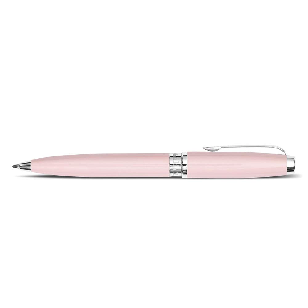 Matilda Myres Silver Ball Pen – Premium Ballpoint Pen with Smooth Ink & Silver Accents | Writing Pen with Black Ink | Stylish Stationery for Notes, Office & Gifts | Pink