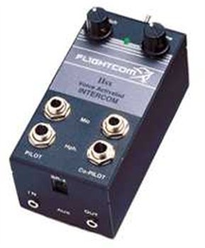 Flightcom Model IISX Voice Activated Portable Aviation Intercom