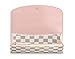 Womens Canvas Emilie Long Wallet Long Clutch Purse (damier Azur with pink inside)