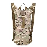 Tactical 3L Bladder Water Bag Camel Backpack for