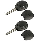 Key Fob Keyless Entry Remote Uncut Shell Case & Pad fits Land Rover 1998-2004 Discovery, Set of 2