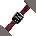 Yunsea For Apple Watch Band, New Nylon Sport Loop, with Hook and Loop Fastener, Adjustable Closure Wrist Strap, Replacment Band for iwatch, 42mm, Red Black