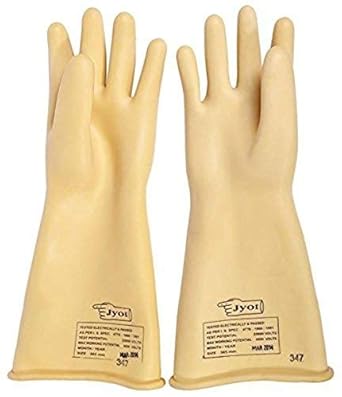 KNV Electric Latex Rubber Hand Glove 33KV Line