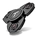 Trianium Fidget Spinner Pro Metal Series [Black] Phone Stress Reducer Figit Toy for Kid Adult [Easy Flick + Spin] Prime Ball Bearing Finger Spinner Hands Focus Toys Perfect for Anxiety,Autism,Boredom
