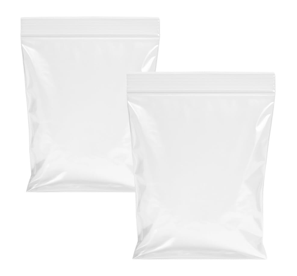TP4U – Pack of 200 Bags Gauge 300g - Size 7’’ x 10’’ (7 x 10 inches) Multipurpose Extra Strong Heavy Duty Grip Seal Reusable Resealable Clear Plastic Polythene Bags.