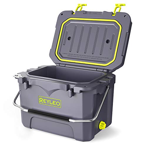 REYLEO Cooler, Rotomolded Cooler 21Quart, 30Can, 3Day Ice Retention
