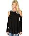 Lyss Loo Women's In Good Company Cold Shoulder Long Sleeve Shirt Top