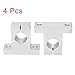 uxcell 4pcs SK16 Aluminum Linear Motion Rail Clamping Guide Support for 16mm Dia Shaft