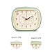 Slash Vintage Retro Old Fashioned Quiet Non-Ticking Sweep Second Hand, Quartz Analog Desk Clock, Battery Operated, Loud Alarm (Dark Sky Blue)