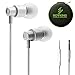 Rovking Wired Earbuds with Microphone and Case, Stereo Noise Isolating in Ear Headphones with Deep Bass, Metal Ear Buds Earphones for iPhone, iPad, iPod, Samsung Cell Phones, MP3, Laptop, Silver