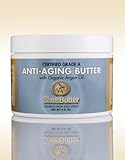 Natural Anti-Aging Butter Unrefined Certified Grade A Shea Butter and Organic Unrefined Argan Oil Blend 8 oz.