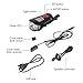 ebuysmart USB Rechargeable LED Bicycle Front Light, Bike Speedometer Odometer, Bicycle Horn Loud, 3 in 1 Bike Headlight and Taillight Sets with LCD Display Mountain Bike Cycling Accessories