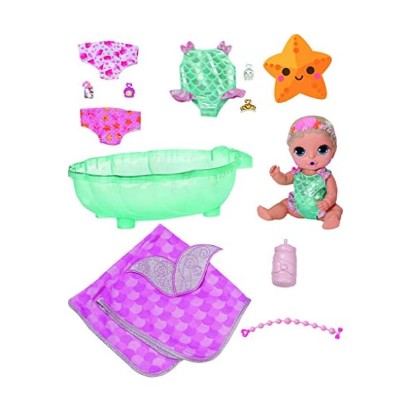 BABY born Surprise Mermaid Surprise Spielzeug Puppe - Einfach für kleine Hände, kreatives Spielen fördert Empathie und soziale Fähigkeiten, Für Kleinkinder ab 3 Jahren - Inklusive Puppe, Badewanne und – Bild 8